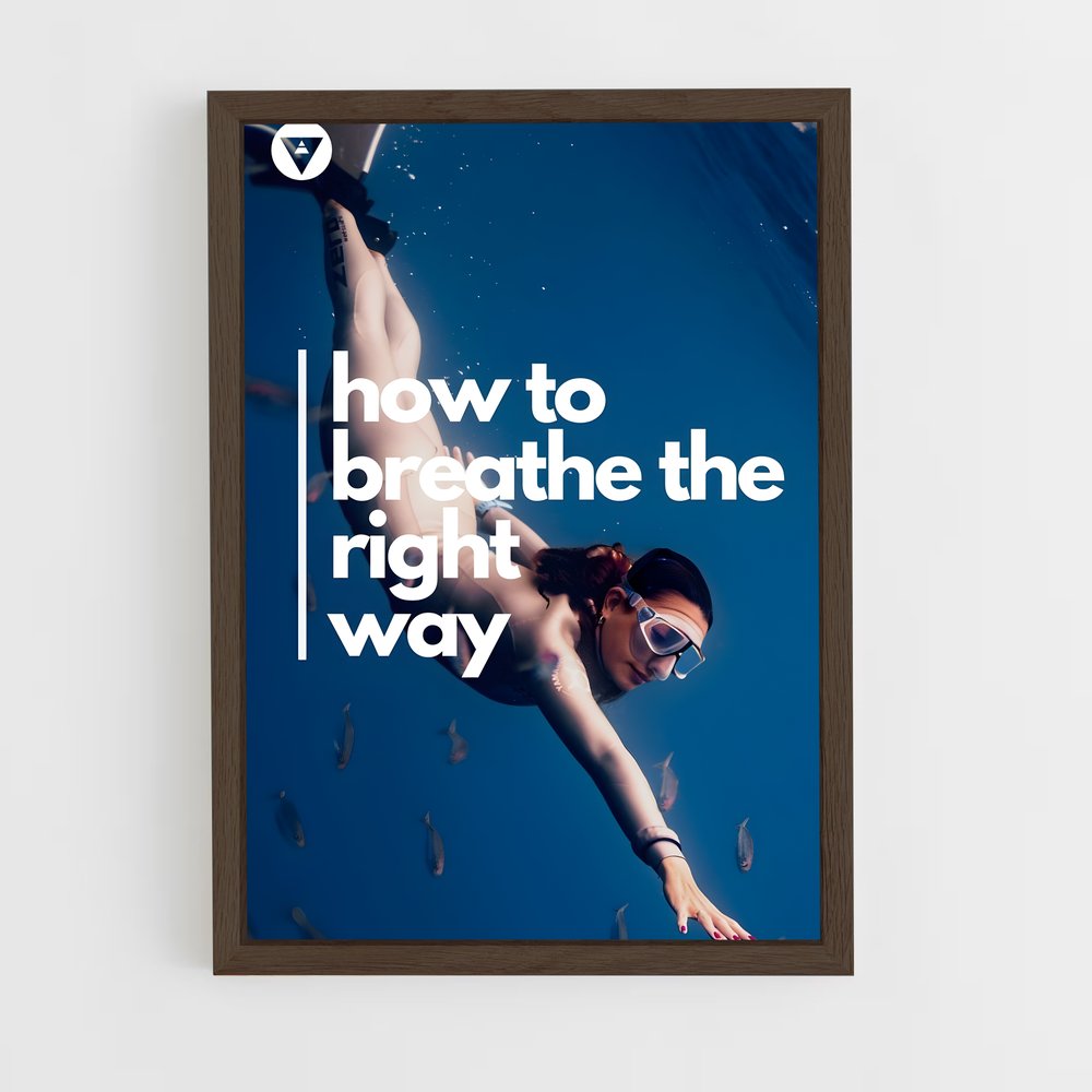 Poster Plongée Méditative – affiche Plongée en apnée (vue 5)